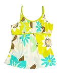Uttam London Lime Floral Babydoll Cami Top
