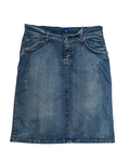 Straight Denim OOPS Midi Skirt