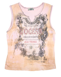 Pink Vintage Graphic Tank Top