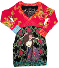 Desigual Japenese Style Graphic Print Dress