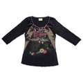 Y2K Edista Floral Lace Velvet Top