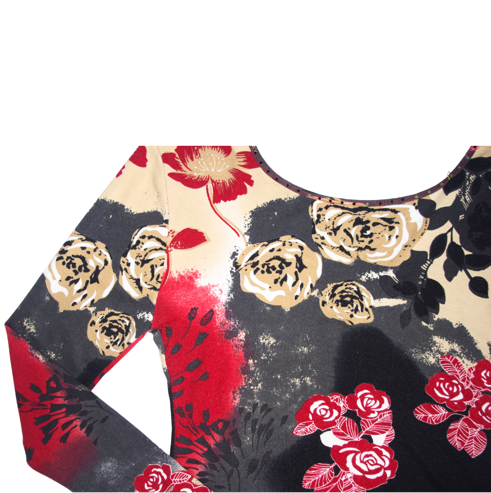 Vintage 90s Bonita Floral Collage Top