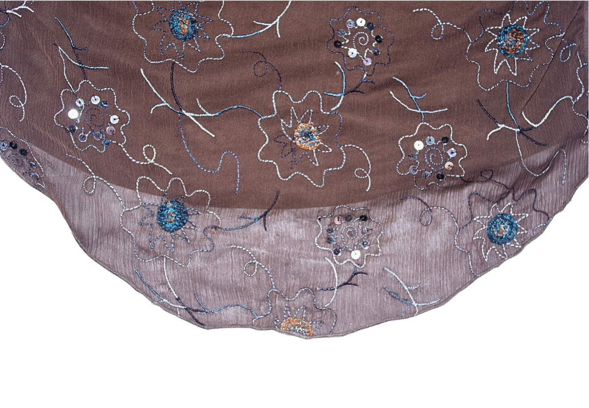 Vintage Y2K Taifun Embroidered Brown Cami