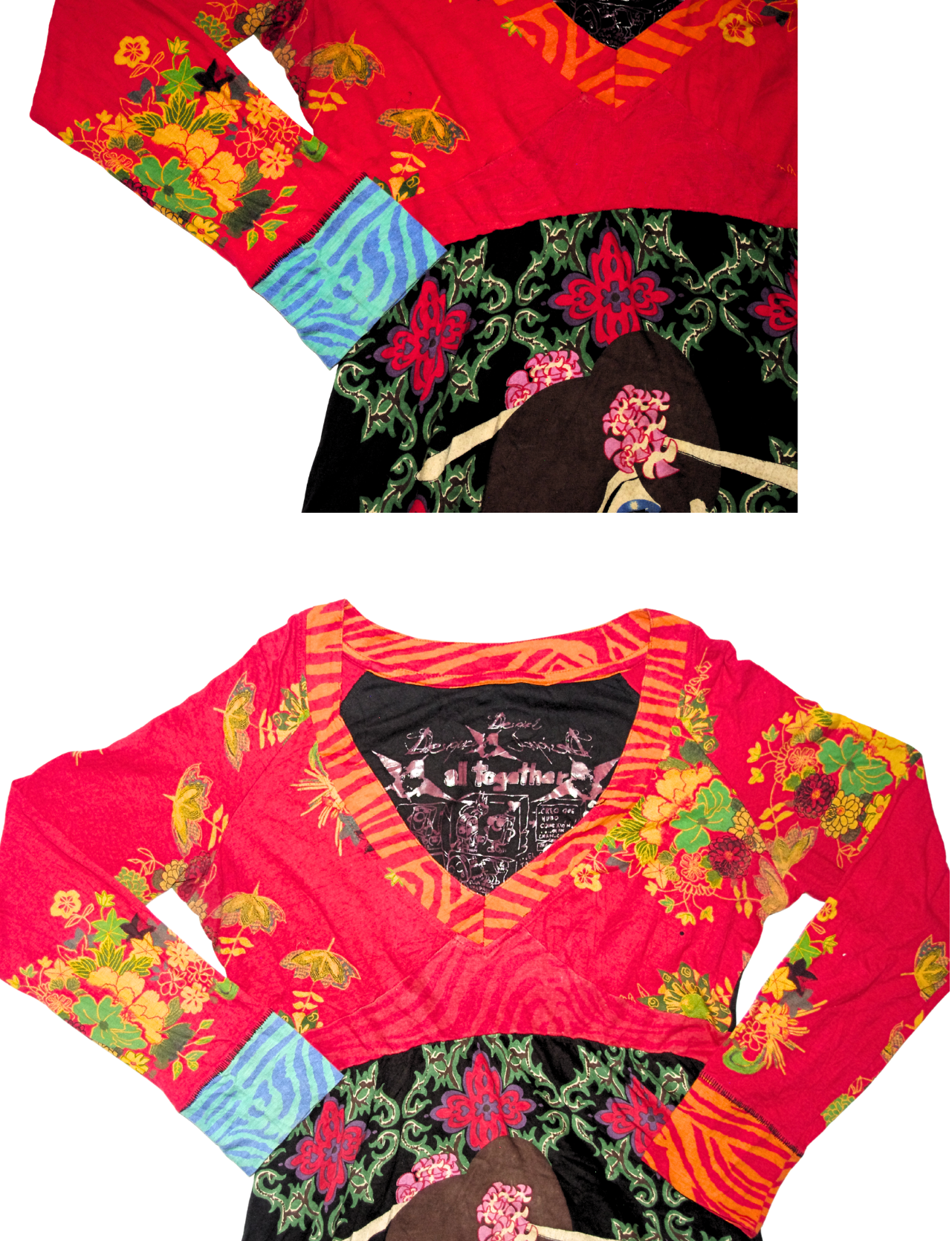 Desigual Japenese Style Graphic Print Dress