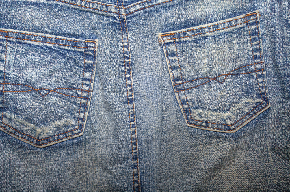 Straight Denim OOPS Midi Skirt