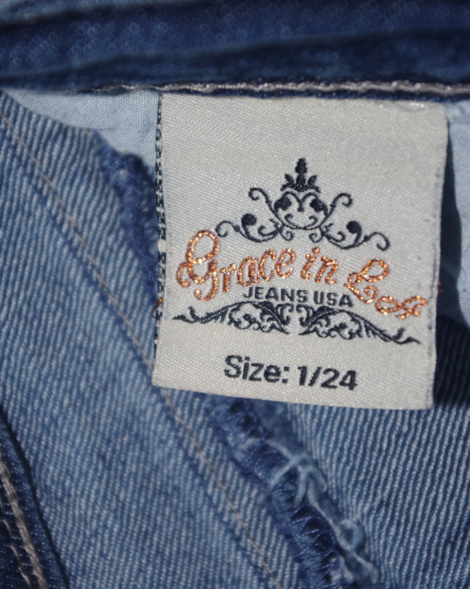 Y2K Floral Embellished Denim Capri Jeans