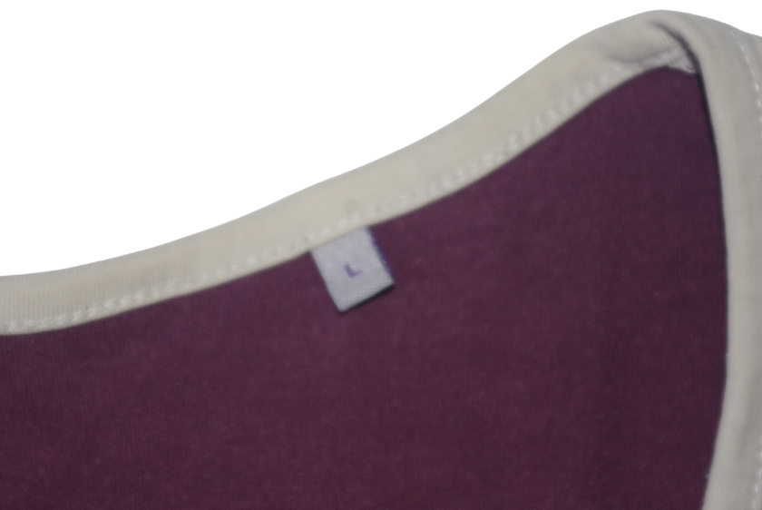 Purple & Cream Graphic Girl Long Sleeve Top