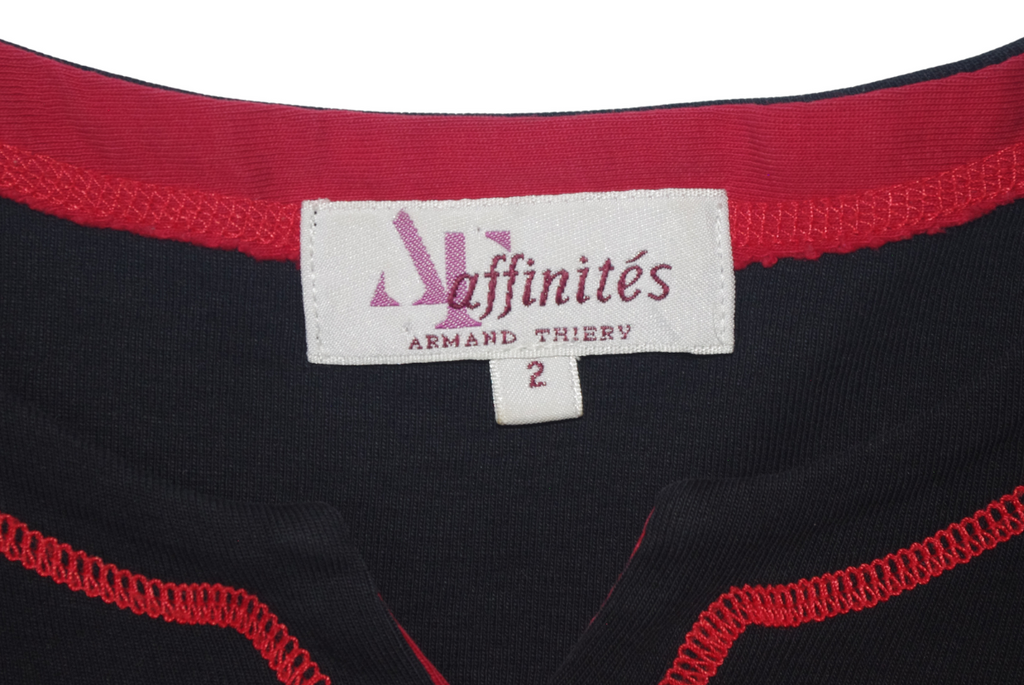 Black & Red Face Graphic Long Sleeve Top